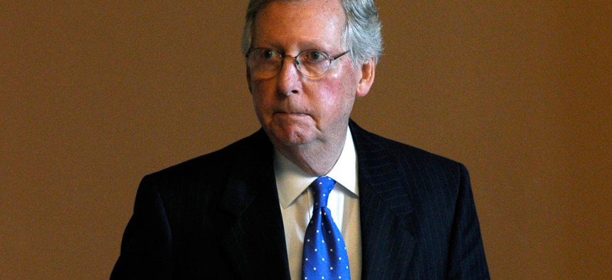 "A government shutdown is off the table," Senate Minority Leader Mitch McConnell, R-Ky., said.