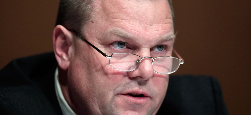 Sen. Jon Tester, D-Mont., focused Wednesday’s hearing on proposed rules to specify which federal positions are deemed “sensitive."