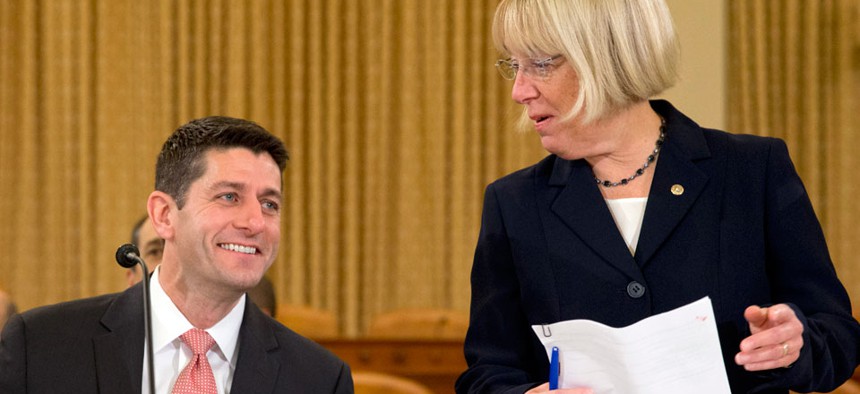  House Budget Committee Chairman Paul Ryan and Senate Budget Committee Chairwoman Patty Murray 