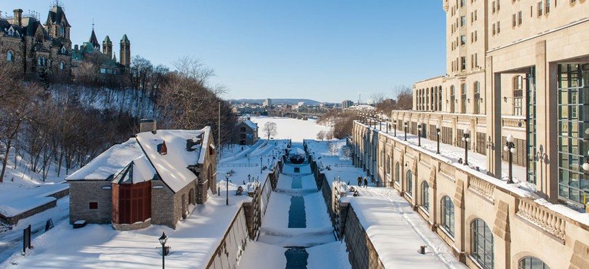 Canada's capital city Ottawa gets heavy snow for much of the winter.