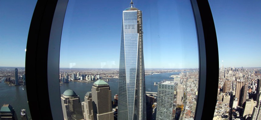 A view of One World Trade Center. 