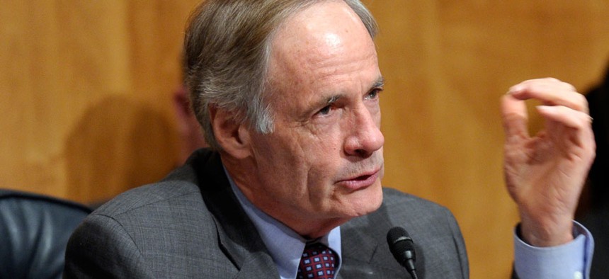 “In the aftermath, it is only natural that we wonder if all people entering a federal facility -- even employees -- should be screened in some way,” said Sen. Tom Carper, D-Del.