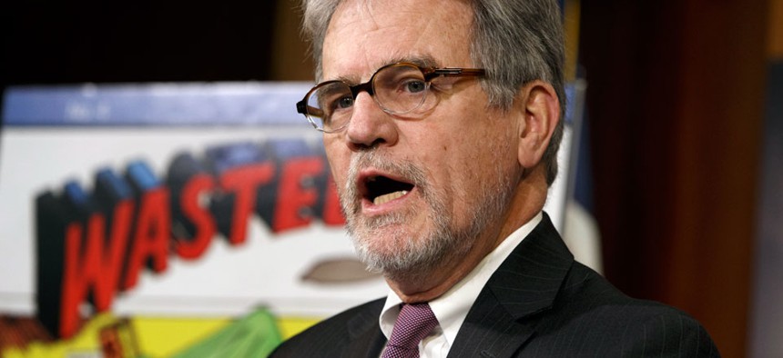 Sen. Tom Coburn, R-Okla., a longtime deficit hawk, outlines his annual “Wastebook."