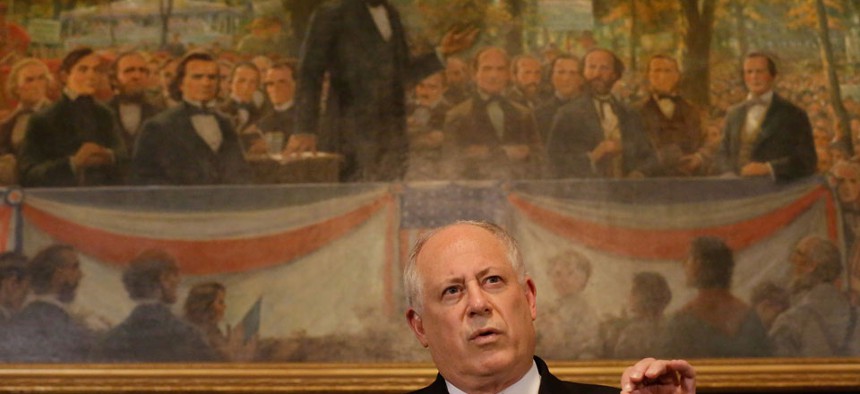 "There is no such thing as a Republican or Democratic response to a disaster," Illinois Gov. Pat Quinn said .
