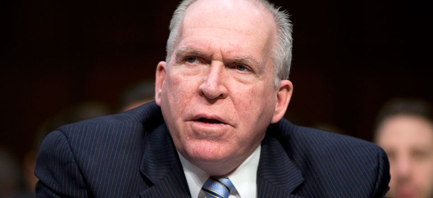 CIA Director John Brennan testifies on Capitol Hill in Washington, Wednesday, Jan. 29, 2014.