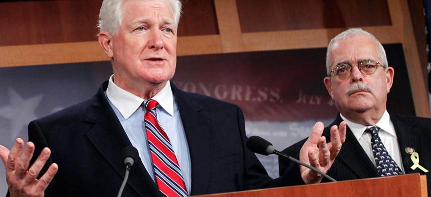 Reps. Jim Moran, D-Va., (left) and Gerry Connolly, D-Va.,  are pushing the measure. 