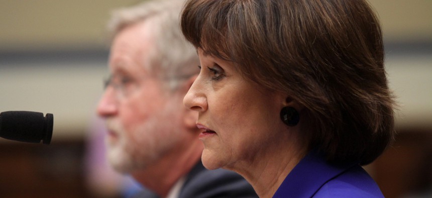 Lois Lerner was on the Hill in March to testify.