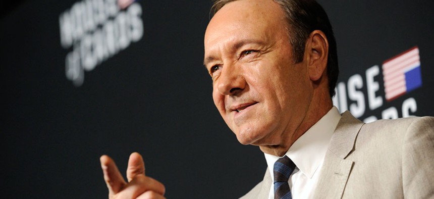 Kevin Spacey arrives at a special screening for season 2 of "House of Cards"