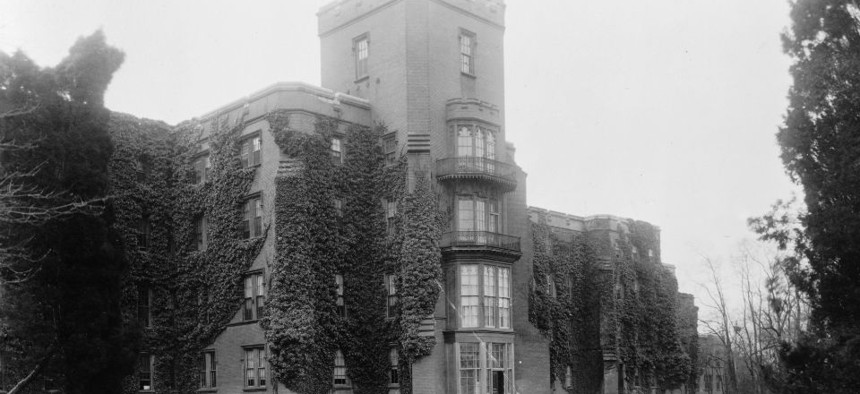 An old picture of St. Elizabeths Hospital, which was supposed to be converted into the headquarters of the Department of Homeland Security.