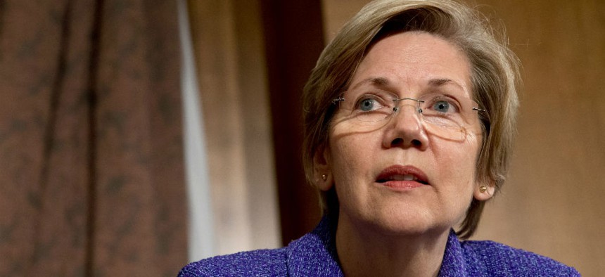 Senate Banking Committee member Sen. Elizabeth Warren, D- Mass.