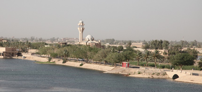 Second Lt. Brian Quinn photographed vistas of Baghdad from an Army transport in 2011.