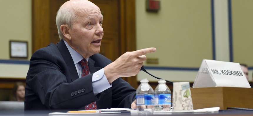 IRS Commissioner John Koskinen testified at a contentious hearing Wednesday.
