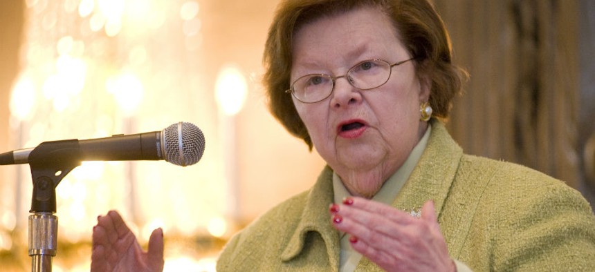 Sen. Barbara Mikulski, D-Md., chairwoman of the Appropriations Committee. 
