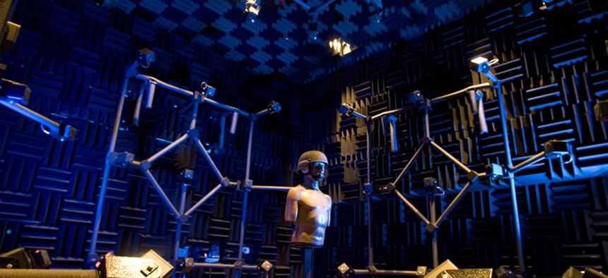 An auditory research experiment conducted at the Army Research Laboratory