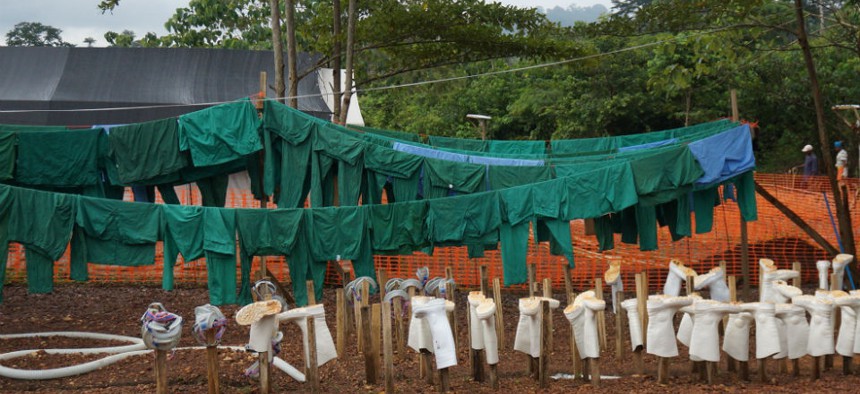 Aid workers continue to fight the spreading Ebola virus in eastern Sierra Leone. 