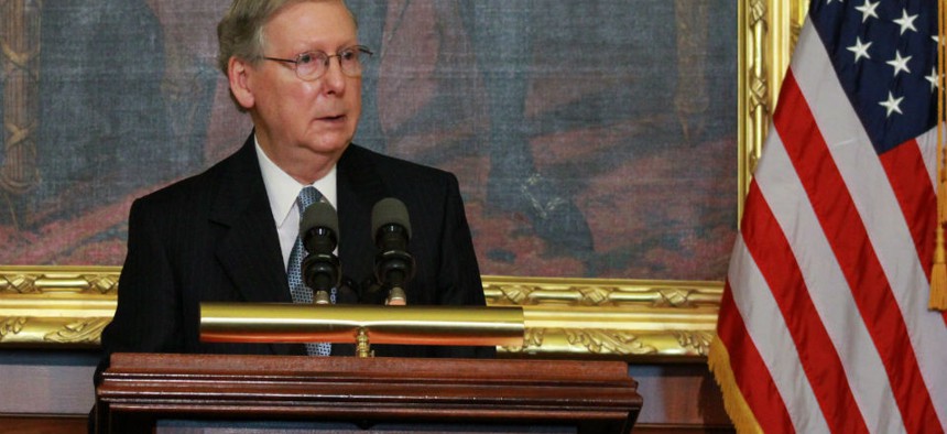 Senate Minority Leader Mitch McConnell said he supports the measure but would like to reconsider it in a few months. 