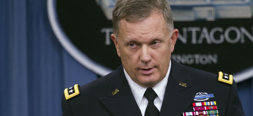 Army Lt. Gen. William Mayville Jr. speaks about operations in Syria. 
