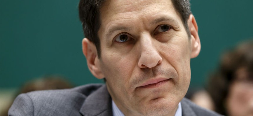 CDC Director Tom Frieden testifies on Capitol Hill on efforts to fight Ebola. 