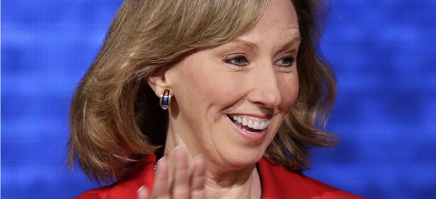 Republican Barbara Comstock has a slight lead in the close race to replace fed-friendly Rep. Frank Wolf, R-Va. 