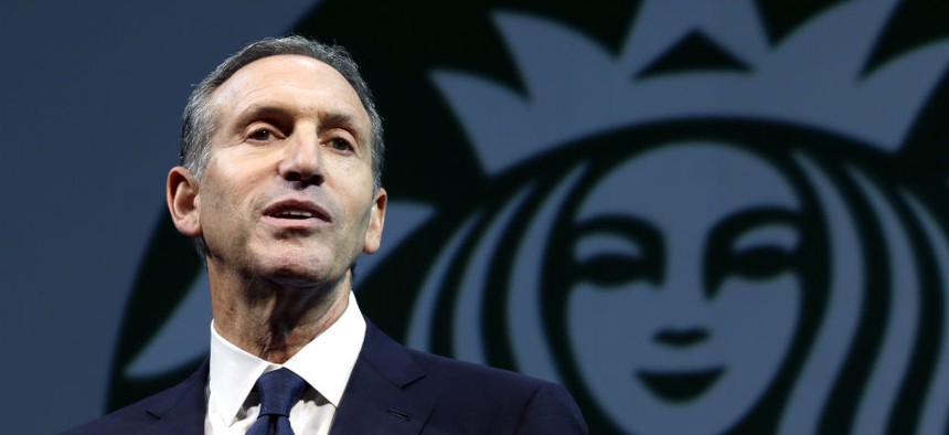 Starbucks CEO Howard Schultz is working to bridge the military-civilian divide.