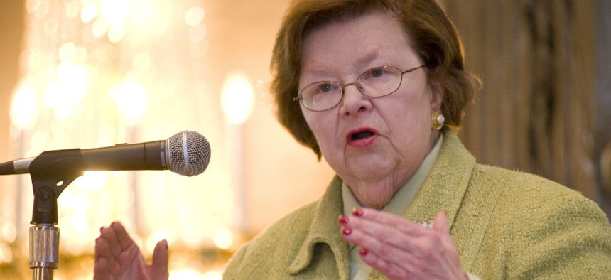 Sen. Barbara Mikulski, D-Md., defended federal employees during a hearing on the Obama administration's request for more Ebola funding. 