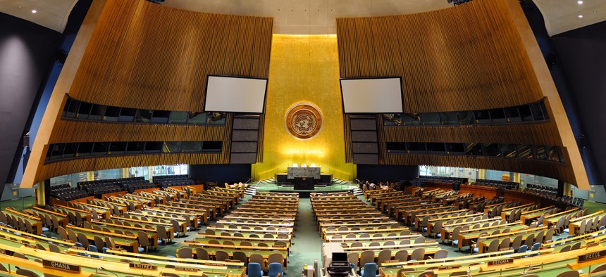 The General Hall is the largest room at the UN.