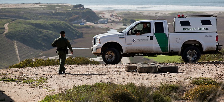 Border Patrol agents near San Diego. 