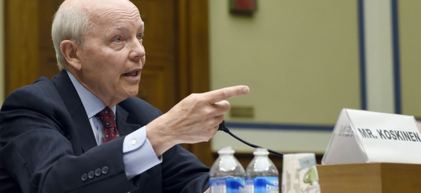 IRS chief John Koskinen said the agency will "have no choice but to do less with less."