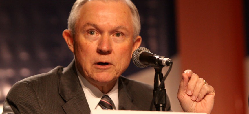Sen. Jeff Sessions, R-Ala., is critical of Obama's immigration policies but says DHS must be funded. 