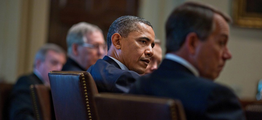 Obama meets with Congressional leaders regularly.