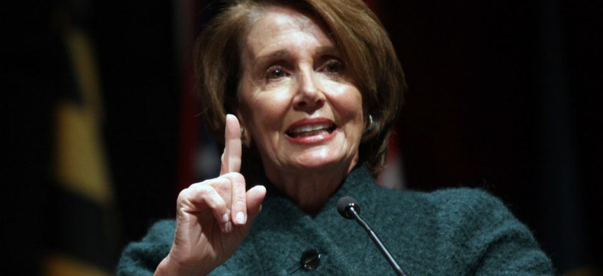 "You would think Paris would have given them some additional motivation to pass a clean Homeland Security bill, but not so," House Minority Leader Nancy Pelosi said. 