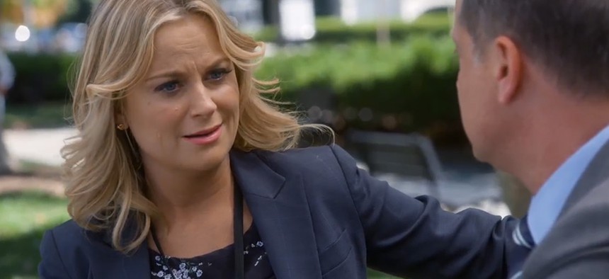 Amy Poehler as Leslie Knope in "Parks and Recreation."