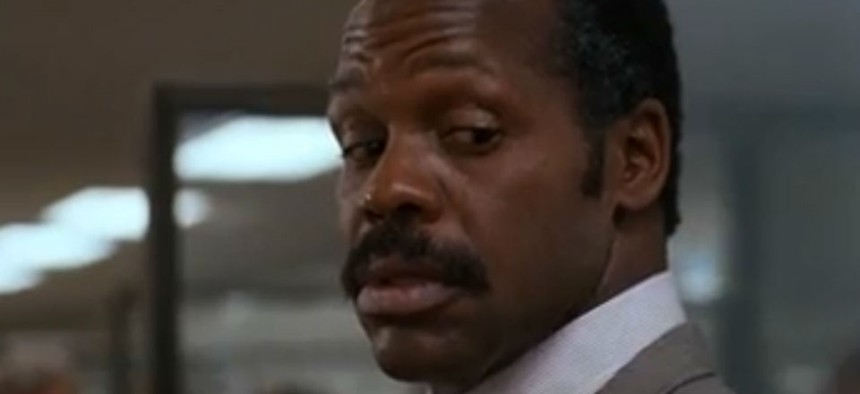 Danny Glover in the first Lethal Weapon movie. 