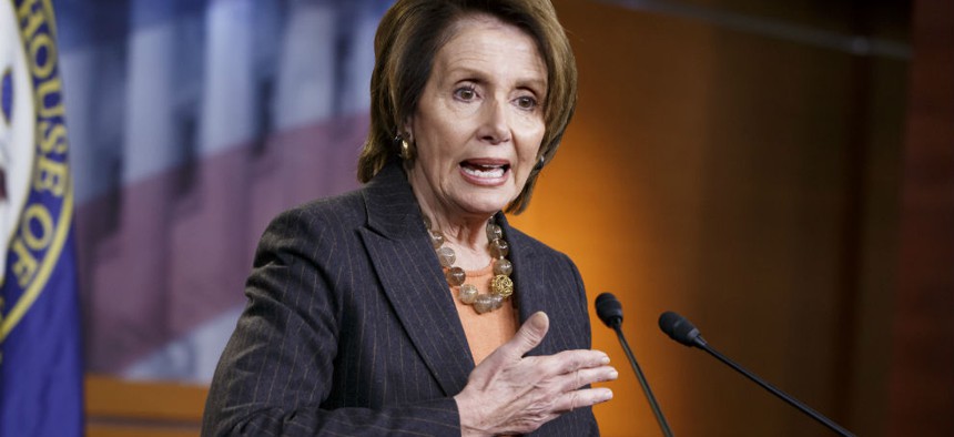 Nancy Pelosi held a news conference Friday before the votes.