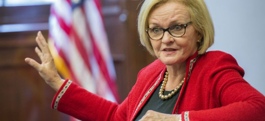 Sen. Claire McCaskill, D-Mo. (above), along with Sens. Kelly Ayotte, R-N.H., and Deb Fischer, R-Neb., reintroduced the Stop Wasteful Federal Bonuses Act on March 16. 