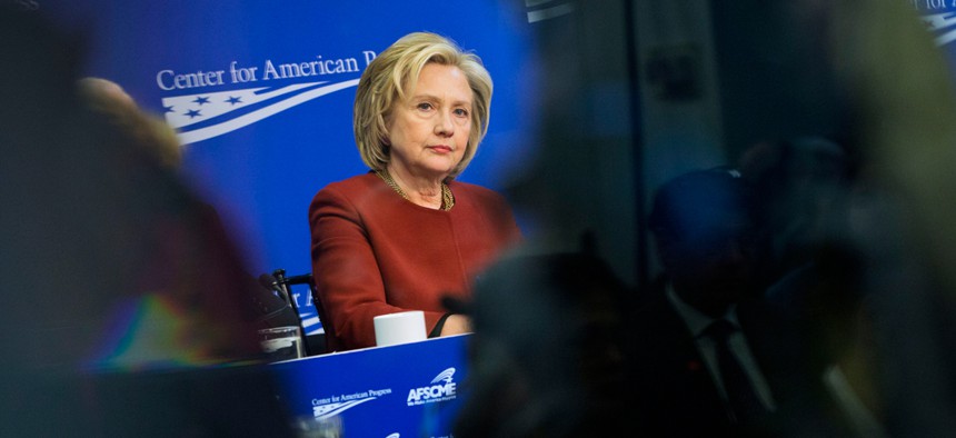 Former Secretary of State Hillary Rodham Clinton speaks at an event March 23.