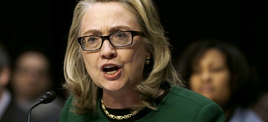 Hillary Clinton testifies on Capitol Hill on the Benghazi attacks. 