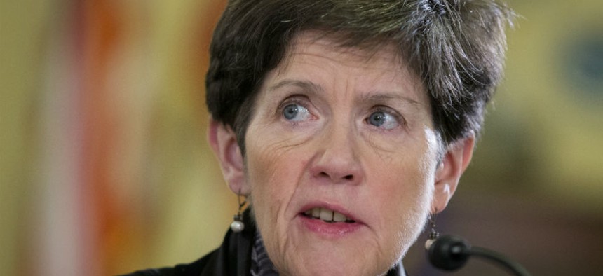 Veterans Affairs Interim Undersecretary for Health Carolyn Clancy testifies on Capitol Hill in February.