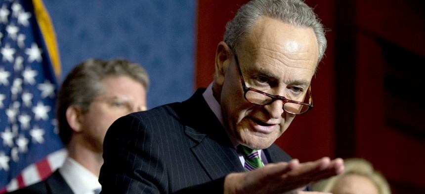 "Republicans should be warned right here, right now," said Sen. Chuck Schumer, D-N.Y.