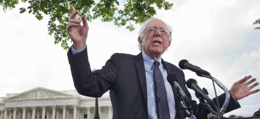 Sen. Bernie Sanders, I Vt., talks about his agenda in running for president. 