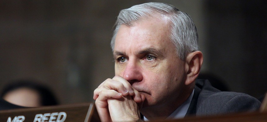 Sen. Jack Reed voted against the defense authorization bill in committee.