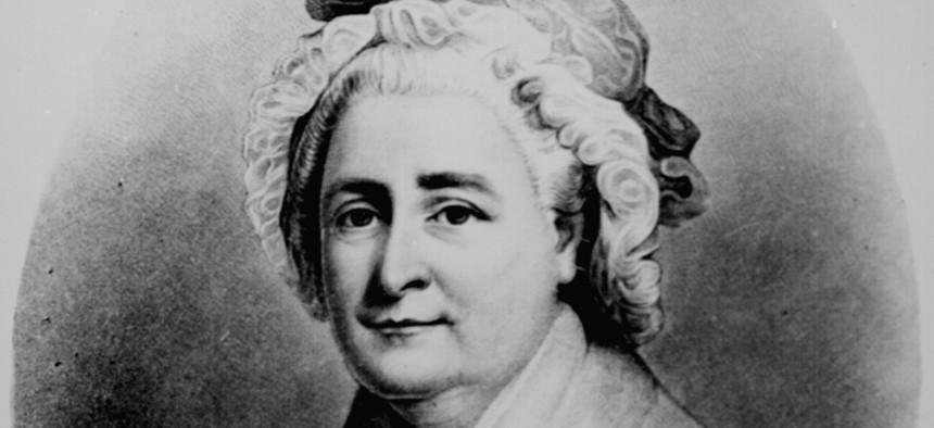 Martha Washington appeared on currency in the 19th century.