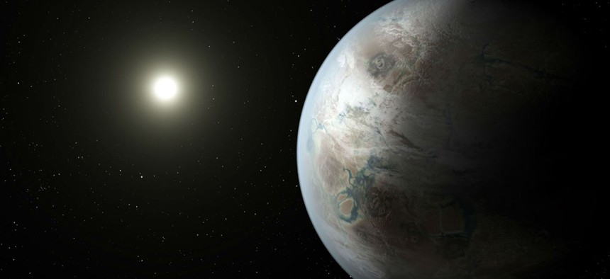 NASA released an artist's rendering of the planet Thursday.