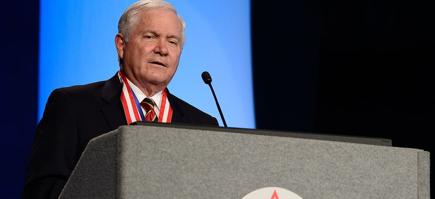Former Defense Secretary Robert Gates addressed the Boy Scouts of America's annual meeting in 2014.