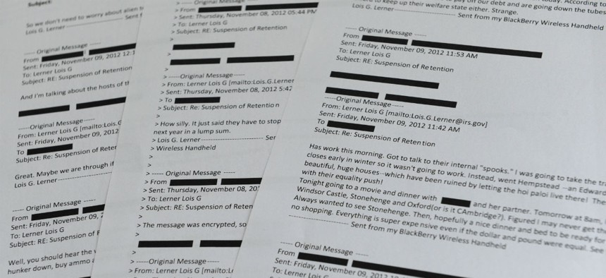 Lois Lerner emails obtained from the House Ways and Means Committee. 