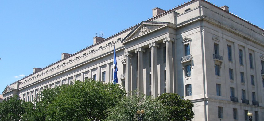 The Justice Department headquarters is housed in Washington D.C.'s Robert F. Kennedy Building