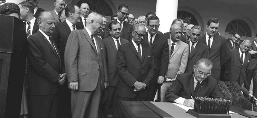 Fifty years ago, President Johnson signed the Housing and Urban Development Act into law.