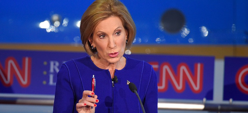 “Women are not a special interest group,” former Hewlett-Packard CEO Carly Fiorina said in her non-answer. “Women are the majority of this nation.”