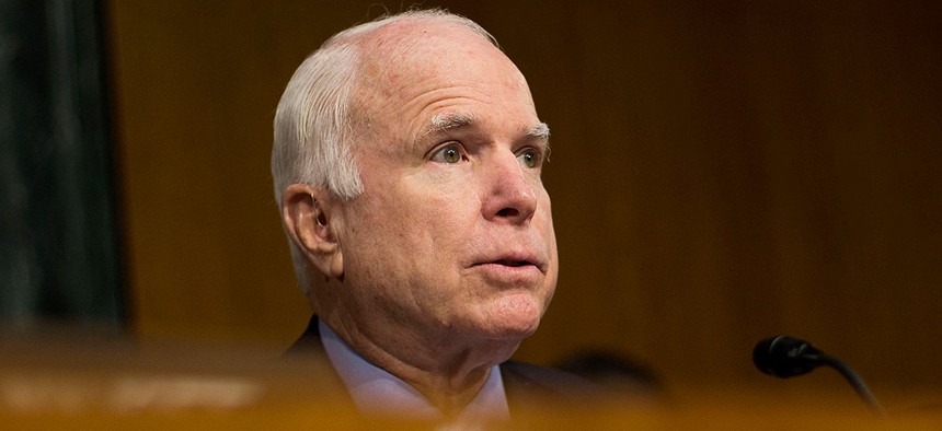 “We want to give the military the ability to plan ahead, rather than having to lurch from one year to another and from one [continuing resolution] to another,” said McCain.