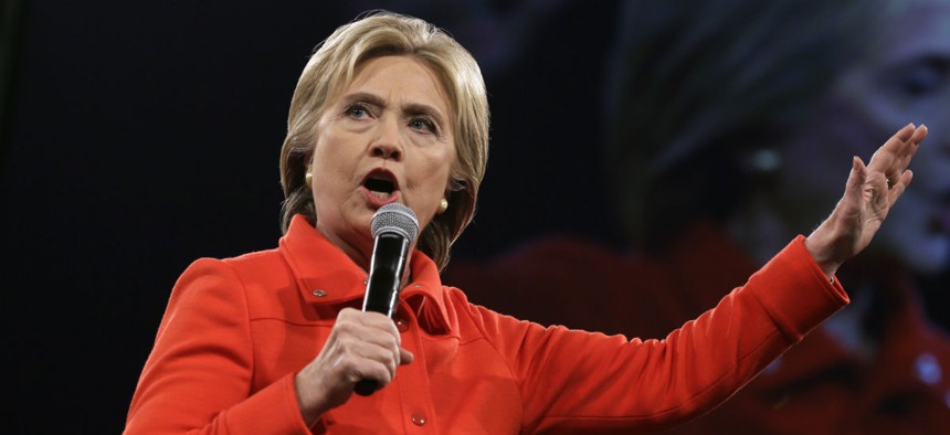 Democratic presidential candidate Hillary Clinton said VA's problems are not as widespread as they might appear. 